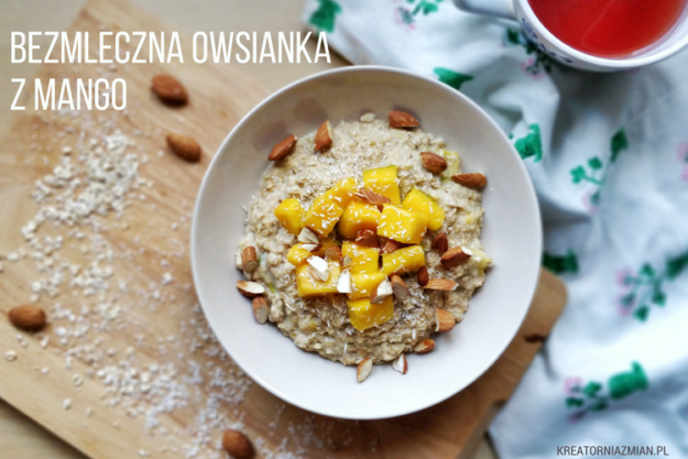 owsianka z mango bezmleczna