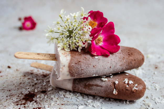 domowe lody kokosowo-czekoladowe domowe lody kokosowo-czekoladowe