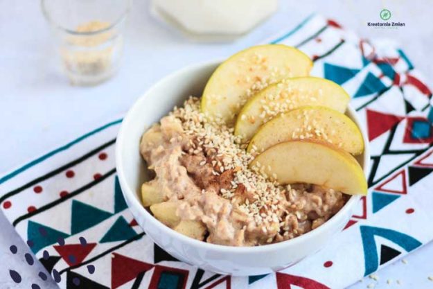 owsianka chalwowa z jablkiem