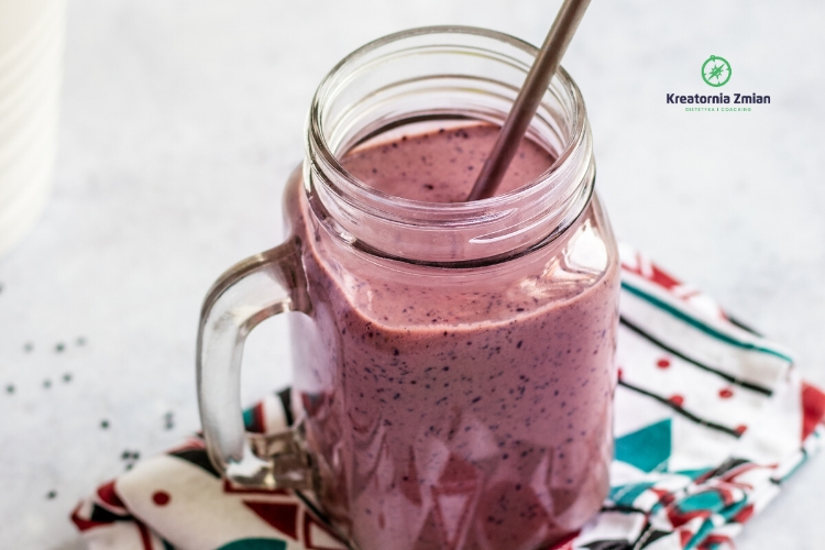 smoothie z borówkami