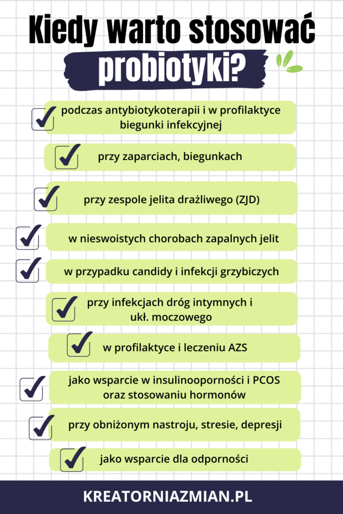 kiedy stosować probiotyki